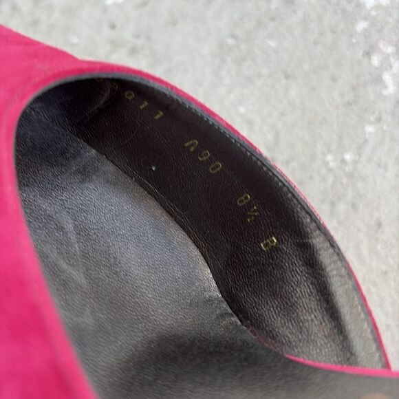 Salvatore Ferragamo Women's Pink Suede Heels - Picture 7 of 9